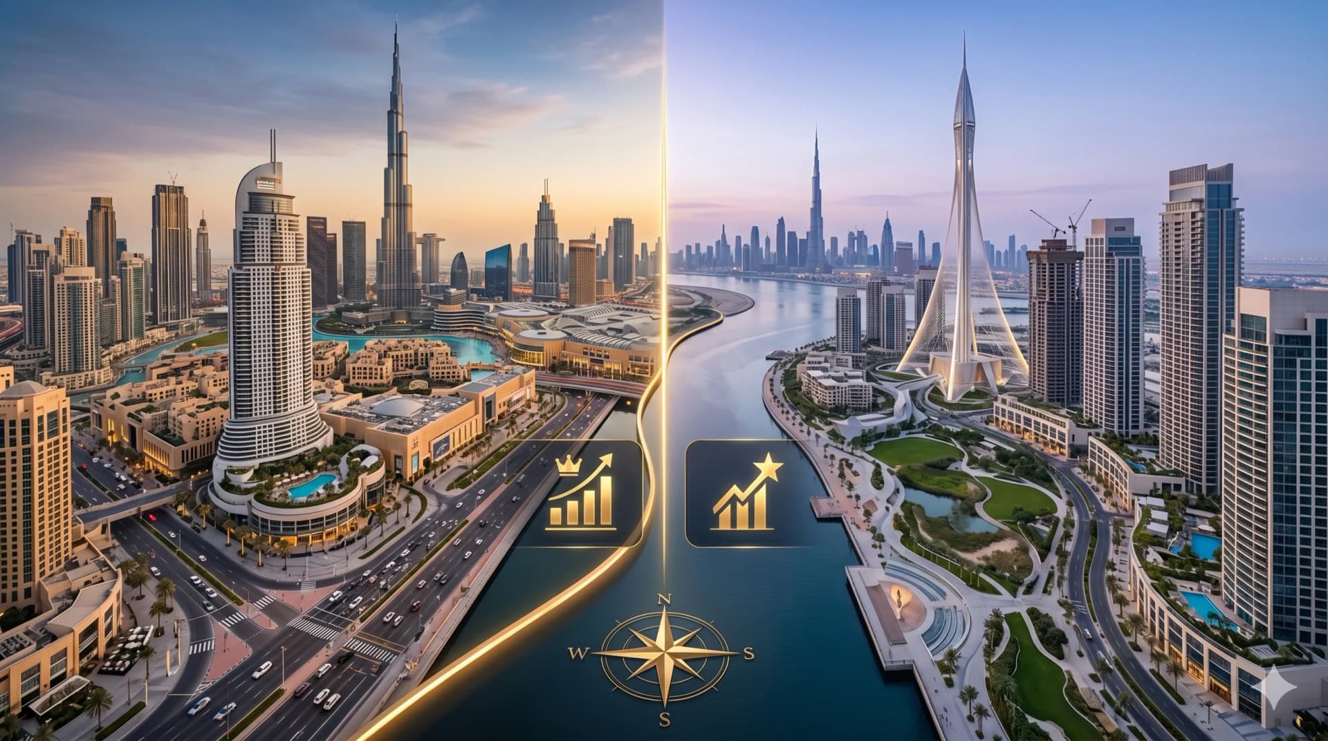 Dubai Creek Harbour vs Downtown Dubai