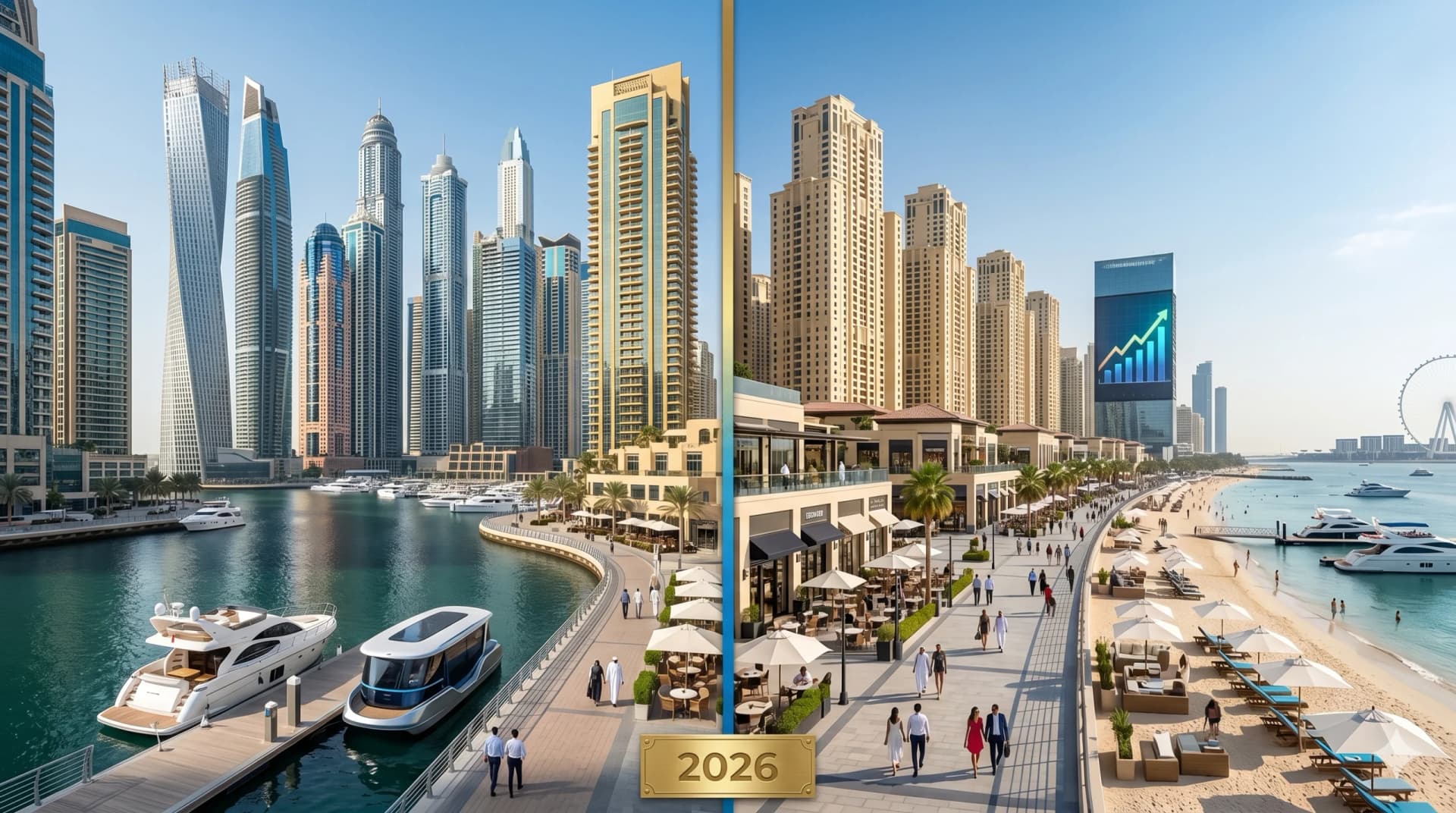 Dubai Marina vs JBR:Where to Invest in 2026
