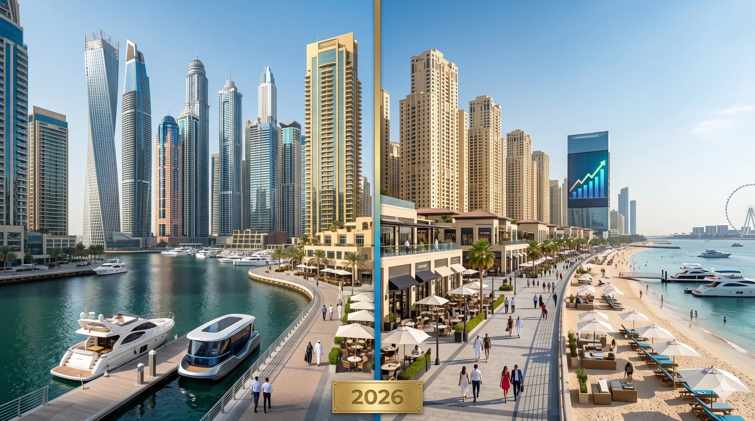 Dubai Marina vs JBR:Where to Invest in 2026
