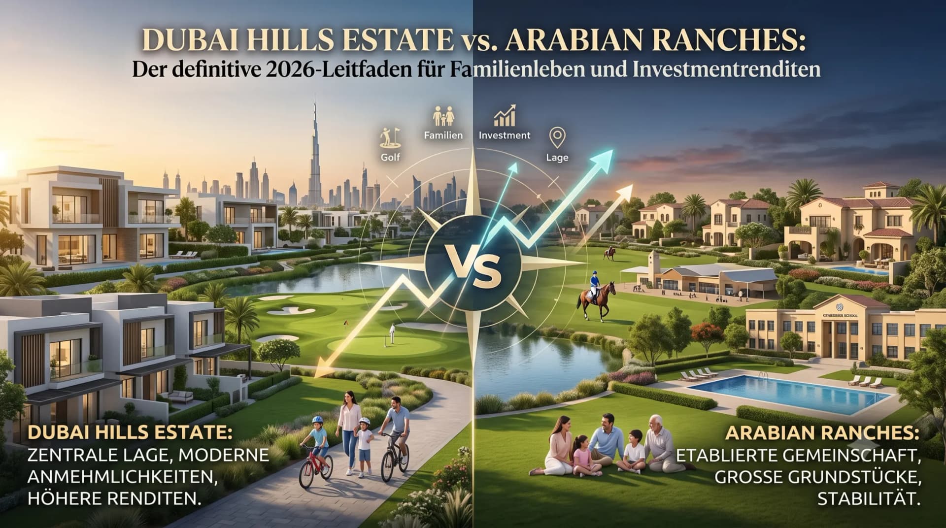 Vergleich: Dubai Hills vs Arabian Ranches