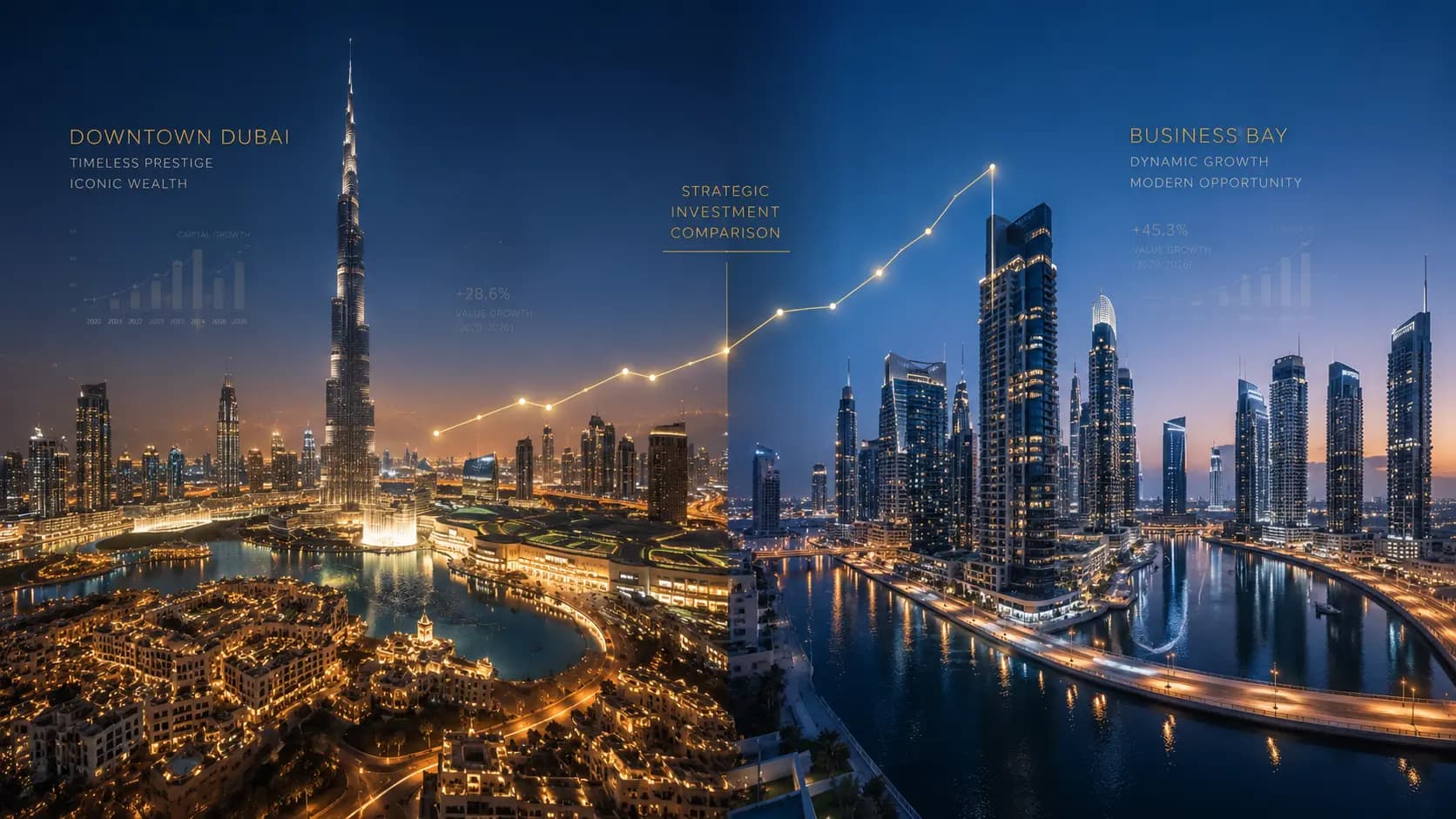 Business Bay vs Downtown Dubai: Welcher Standort bietet höhere Renditen? Der ultimative Investment-Guide 2026