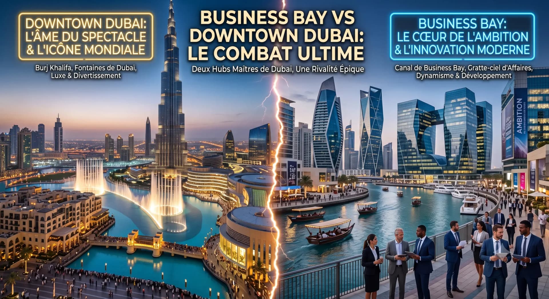 Guide Complet : Investir à Business Bay ou Downtown Dubai – Quelle Zone Offre les Meilleurs Rendements ?