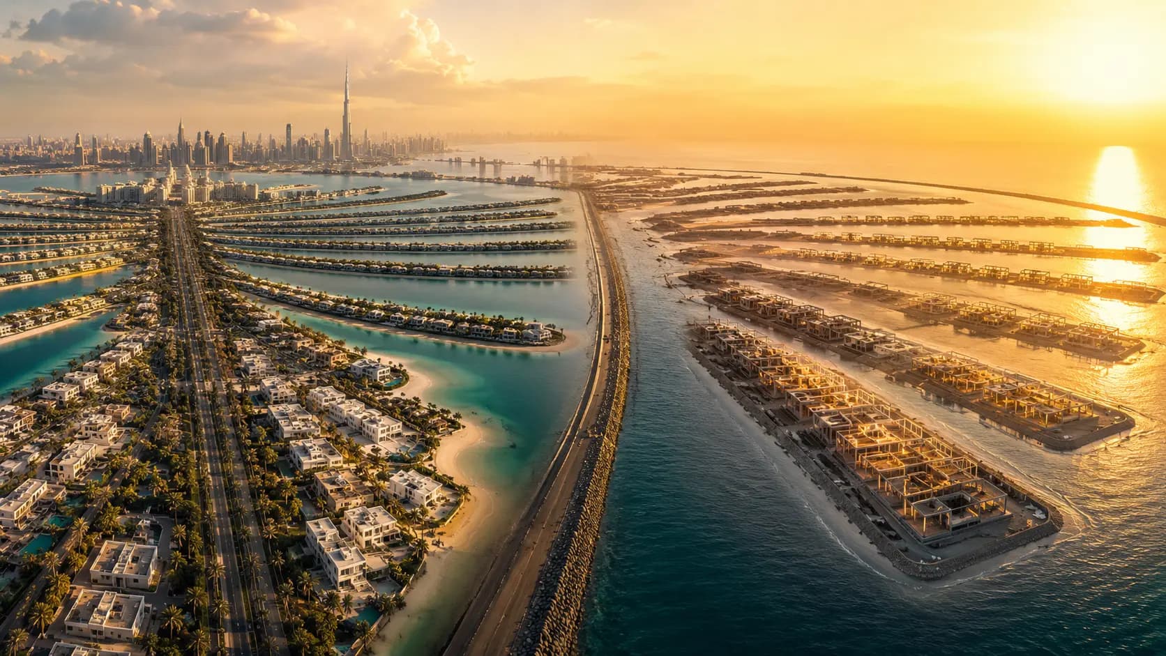 Palm Jumeirah ve Palm Jebel Ali Yatırım Karşılaştırması: Hangisi Daha İyi Uzun Vadeli Yatırım? | Kapsamlı Rehber